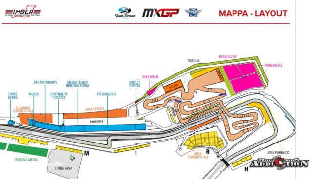 2018 MXGP of IMOLA Track Map