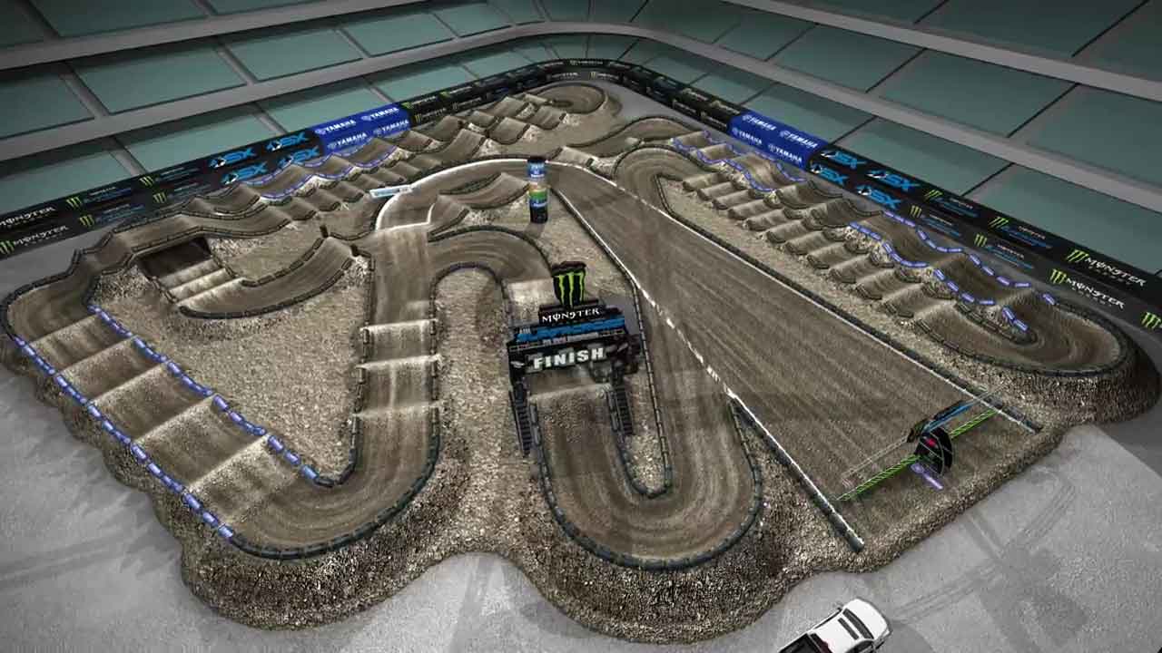 Через 1 трек. Трасса для суперкросса. Supercross circuit ps1. Стадион мотокросс. 2015 Monster Energy Supercross tracks.