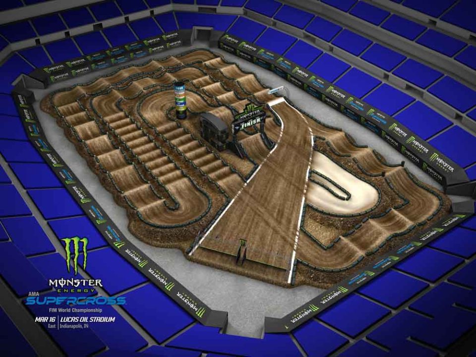 2019 Supercross Indianapolis Track Map