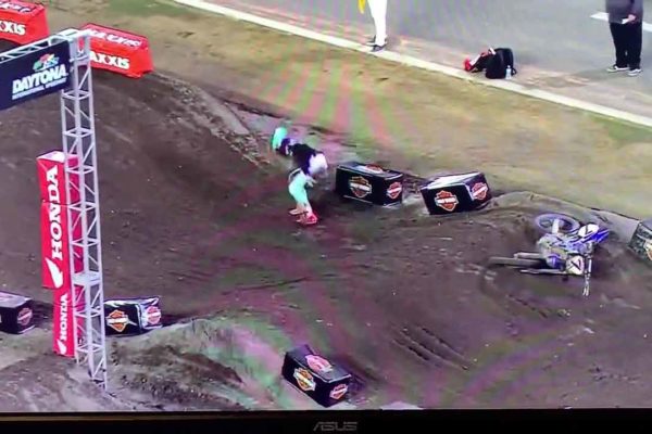 Aaron Plessinger 2019 Supercross Daytona Crash