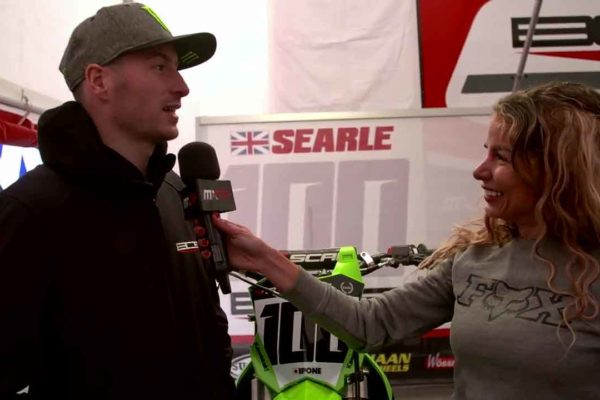 Lisa Leyland Tommy Searle 2'10 MXGP of Great Britain Matterley Basin Pit Chat