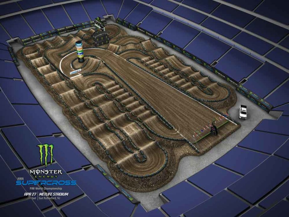 2019 Supercross East Rutherford Track Map