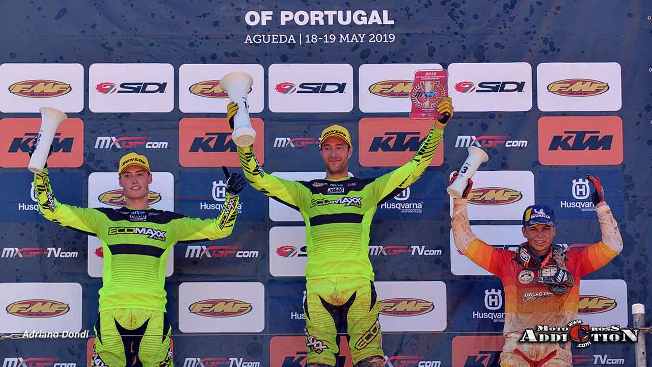 2019 EMX2T Round of Portugal Agueda Podio