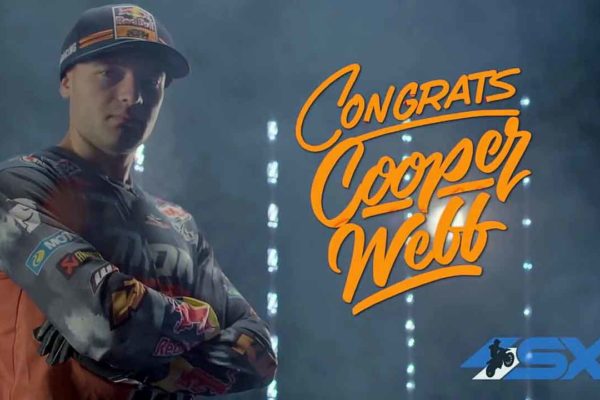 Cooper Webb 2019 Supercross Las Vegas 450SX Champion
