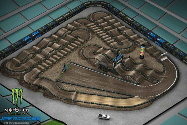 2020 Supercross Anaheim 1 Track Map